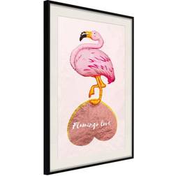 Arkiio Affisch Flamingo in Love [Poster] 30x45 Poster